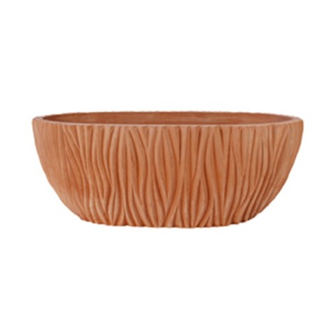 Worked Terracotta Oval
